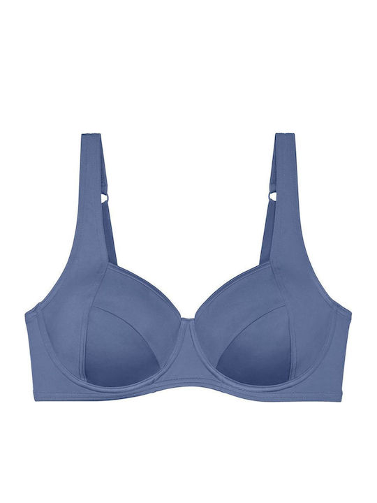 Underwire Bikini Bra Summer Mix & Match with Adjustable Straps Navy Blue