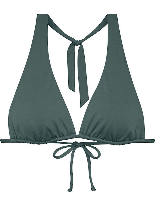 Triangle Bikini Top Smoky Green