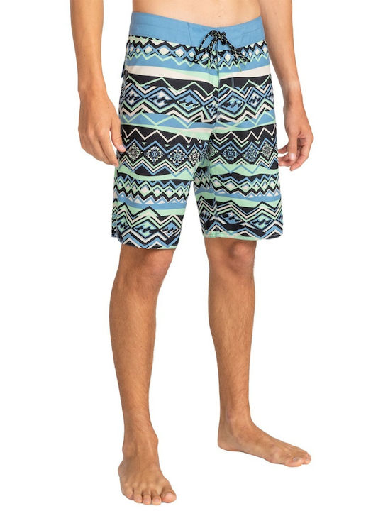 Sundays Og Men's Swimwear Bermuda Sea Green with Patterns