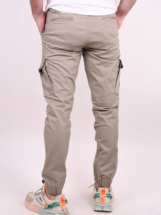 Pantaloni cu Croială Slim Beige