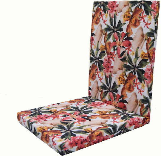 Decocraft Decocraft Garden Chair Cushion with Backrest Multicolour 50x110cm