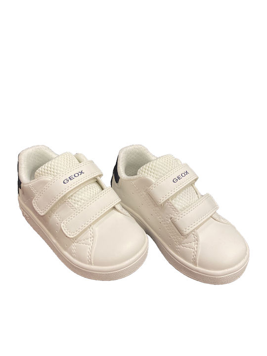 B Eclyper Παιδικά Sneakers Ανατομικά με Σκρατς Λευκά