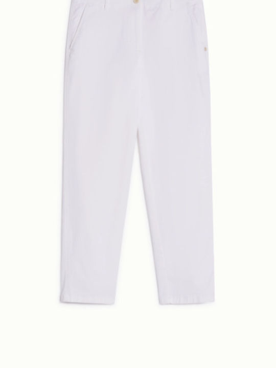 Pennyblack Women's Fabric Trousers in Regular Fit Ivory