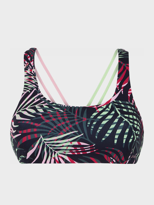Protest Prtbetsy Hipster Surf High Waist Aop Σετ Γυναικειο Μαγιο Μαυρο Ροζ