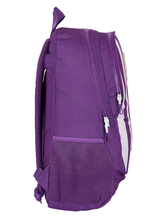 Real Valladolid C.f School Bag Backpack Elementary, Elementary in Purple color