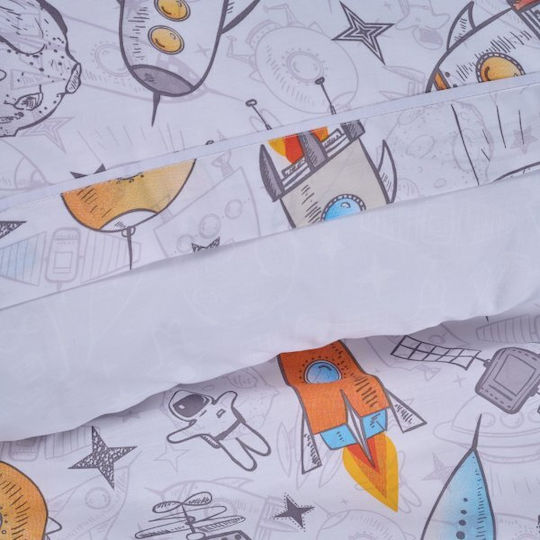 Das Home Kids Sheets Single Yellow-Grey-Blue 170x240cm Das Home Kids Sheets Single Yellow-Grey-Blue 170x240cm
