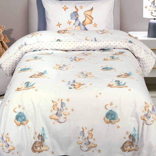 Greenwich Polo Club Комплект чаршафи Единично от Памук и Полиестер White, Mint, Beige 170x240см 3бр