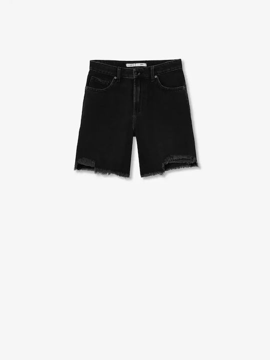 Damen Bermuda Jean Black