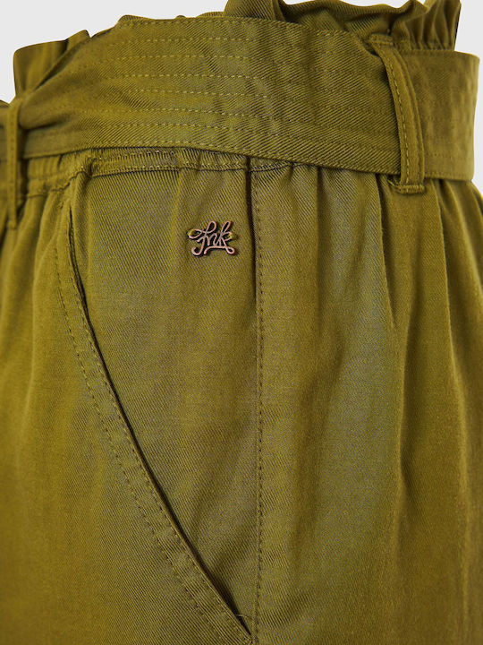 Women's High-waisted Shorts green