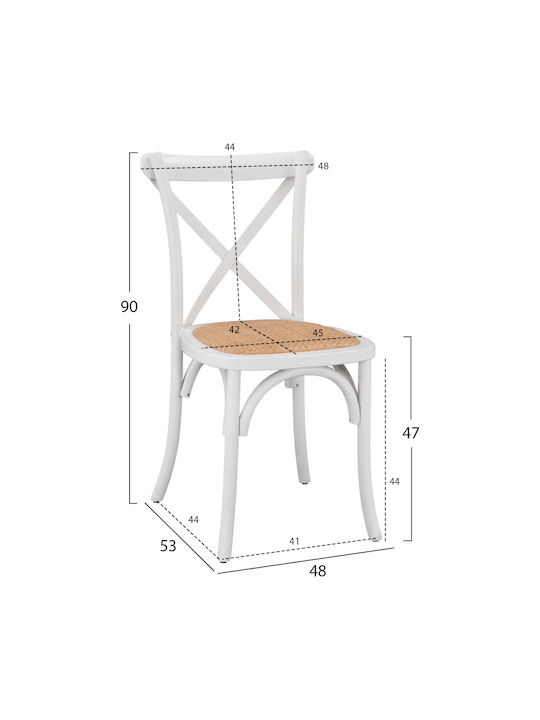 Столички Кафене Бял 1бр 48x53x90бр