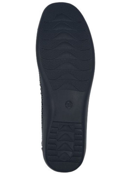 Ανατομικά Γυναικεία Slip-On από Συνθετικό Δέρμα Μαύρα
