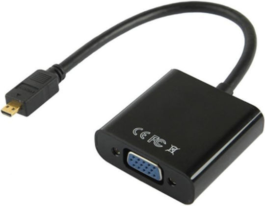 Full Hd Konverter Mikro-HDMI / VGA / 3.5mm männlich zu Mikro-HDMI / VGA / 3.5mm männlich 1Stück