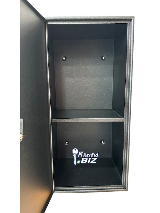 Viometal Außenbereich Briefkasten Metallisch in Schwarz Farbe