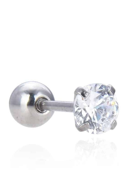 Surgical Steel 316ltragus Clear Zircon 3-4-5-6 Mm