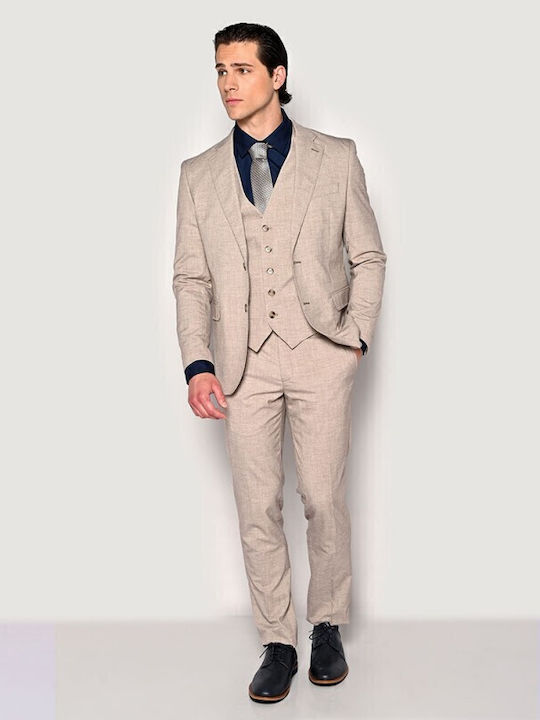 Men's Summer Suit Beige