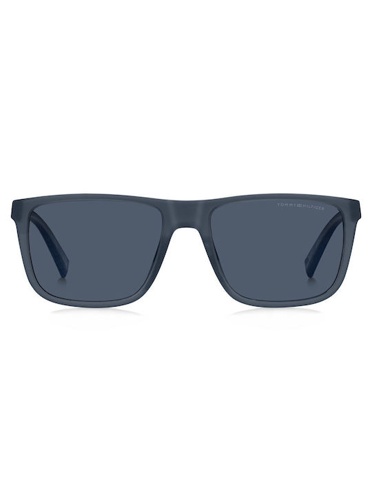 Tommy Hilfiger Men's Sunglasses with Navy Blue Plastic Frame and Blue Lens TH2043 IPQ/KU