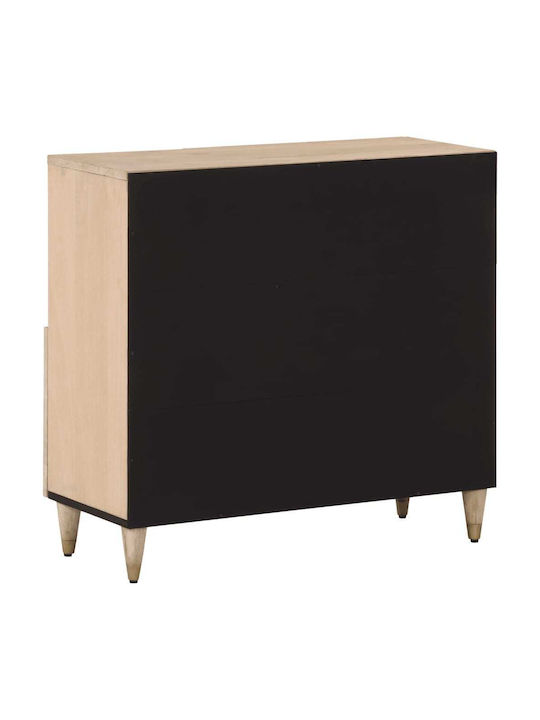 Cabinet Storage Solid Wood L80xW33xH75cm
