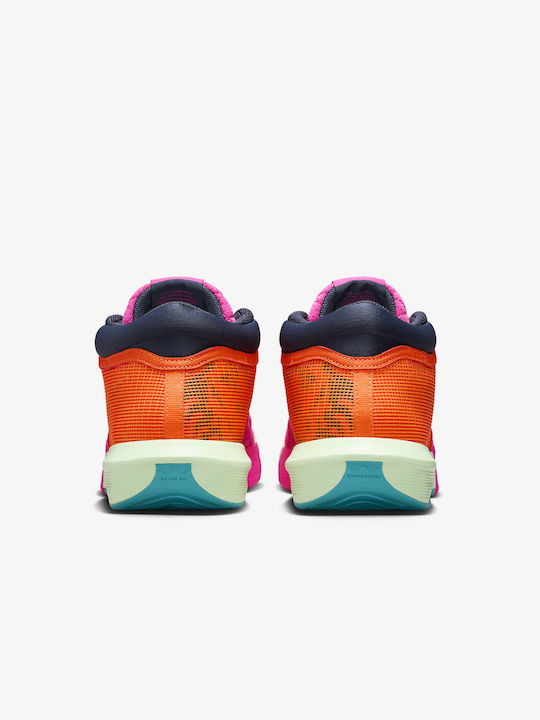 LeBron Witness VIII High Basketball Shoes Total Orange / Laser Fuchsia / Vapor Green / Thunder Blue