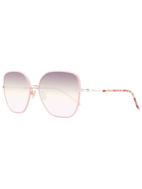 Scotch & Soda Femei Ochelari de soare cu Rose Gold Din metal Rame și Roz Ochelari de soare Lentilă SS5020-401