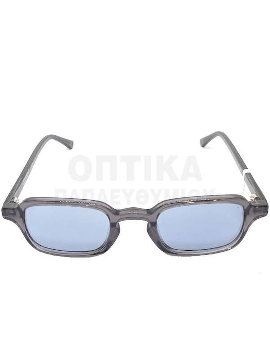 The Glass of Brixton Sunglasses with Gray Plastic Frame and Blue Lens BS237 08