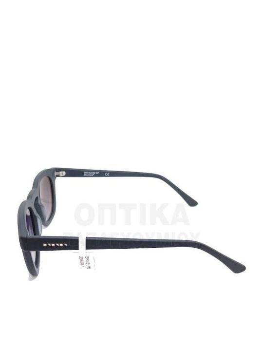 The Glass of Brixton Unisex Sunglasses with Black Plastic Frame and Black Gradient Lens BS236 01