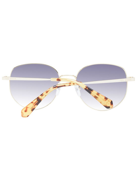 Ted Baker Women's Sunglasses with Gold Metal Frame and Gray Gradient Lens