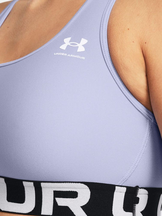 Under Armour Heatgear Authentics Mid Branded Γυναικείο Μπουστάκι Μωβ