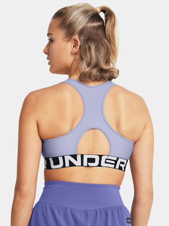 Under Armour Heatgear Authentics Mid Branded Γυναικείο Μπουστάκι Μωβ