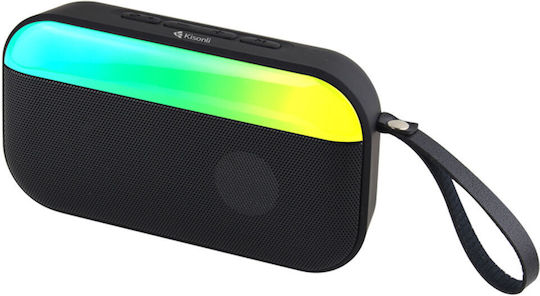 Kisonli S19 Bluetooth Speaker 5W with Radio and Battery Life up to 5 hours Black