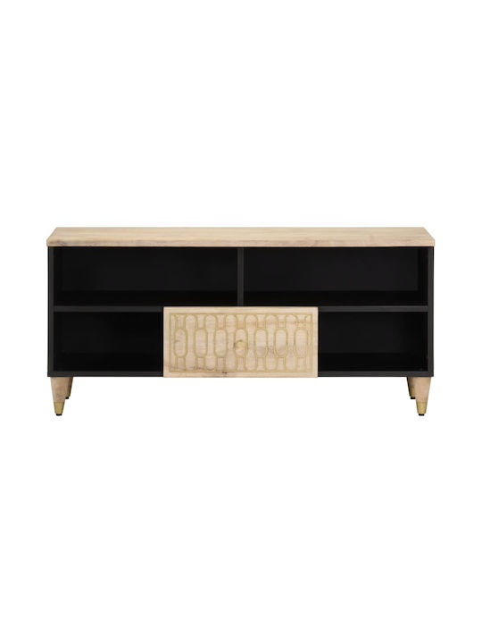 TV Stand from Solid Wood Brown L100xW33xH46cm