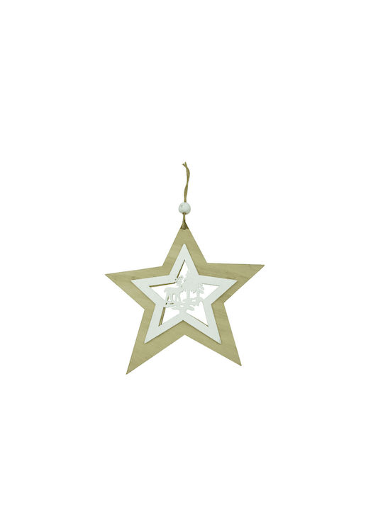 Hanging Heart Ornament Wooden