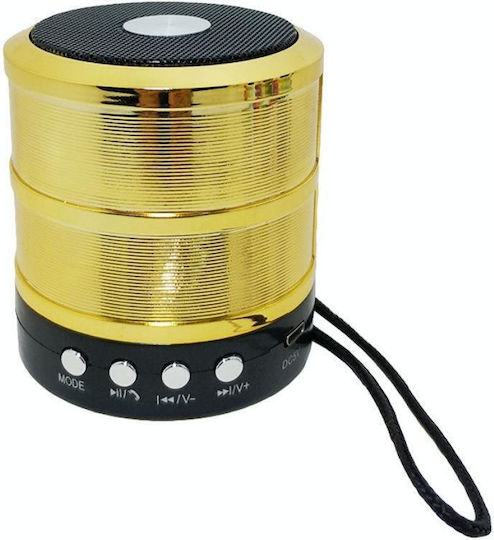 WS-887 Bluetooth-Lautsprecher 3W mit Radio Gold