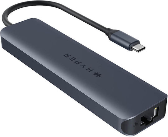 Targus Hub 7 Θυρών USB 3.2 με σύνδεση USB-A / Ethernet Μπλε