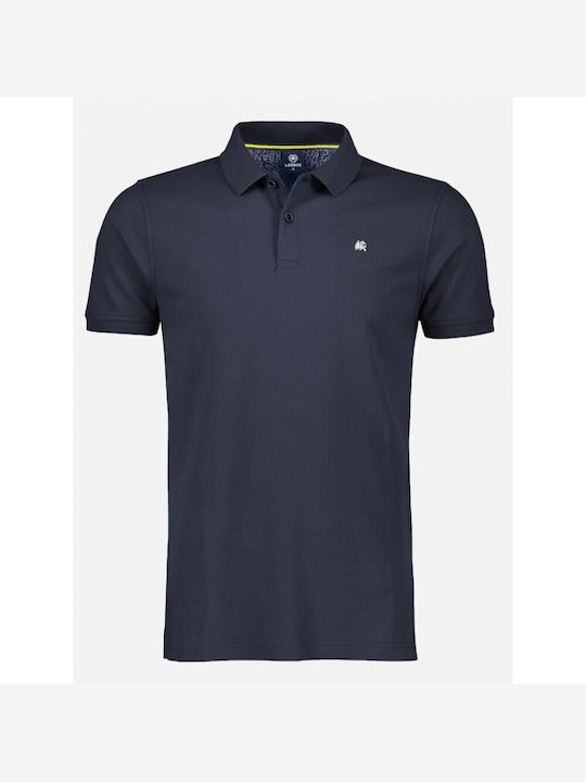 Lerros Bluza Bărbătească cu Mânecă Scurtă Polo BLUE