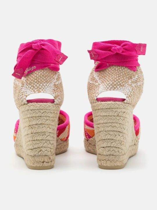 Cilia Damenplattformen im Espadrilles-Stil Fuchsie
