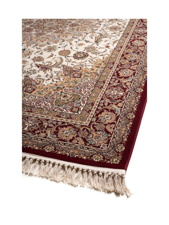 Royal Rug Rectangular Silk Ecru