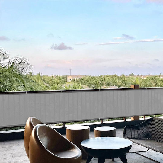 Grasher Rectangular Shade Divider Gray With Hoop 1.2x6m 160gr/m²