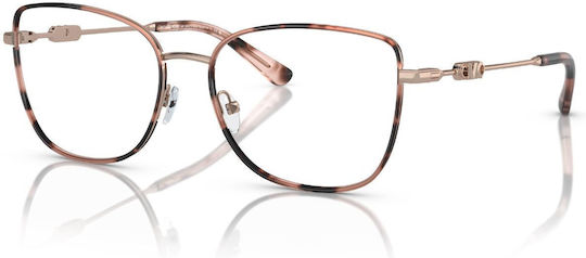 Michael Kors Metal Eyeglass Frame Rose Gold Tortoise MK3065J 1108