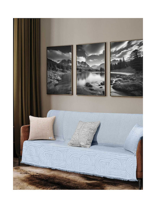 Madi Sofa Cushion Ethereal Cyan 45x45cm