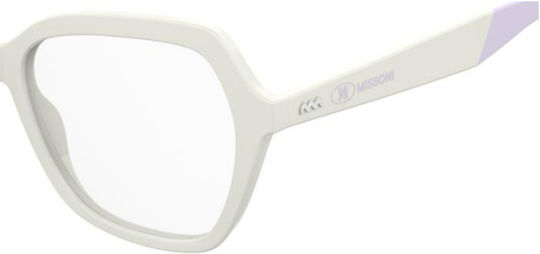 Missoni Damen Acetat Schmetterling Brillengestelle Weiß MMI 0174 SZJ