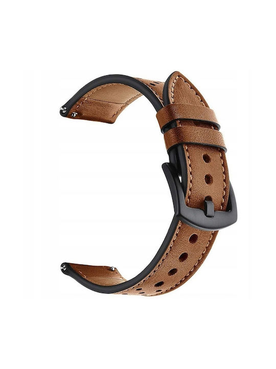 Spacecase Armband Leder Braun (Amazfit GTR 3 / GTR 3 Pro)