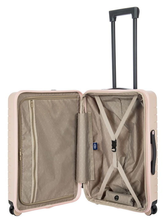 Bric's Milano Mittlerer Hartreisekoffer Pearl Rosa mit 4 Rädern Höhe 65cm