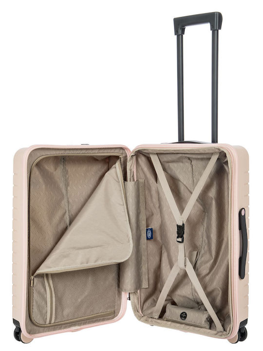 Bric's Milano Mittlerer Hartreisekoffer Pearl Rosa mit 4 Rädern Höhe 65cm