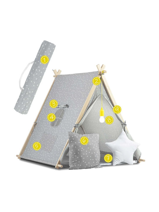 Nukido Kids Indian Teepee Play Tent DAC-NOP-10008810 Gray