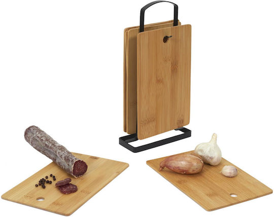 Cook Concept Σετ Επιφάνεια Κοπής από Μπαμπού Καφέ 16x30cm 7τμχ