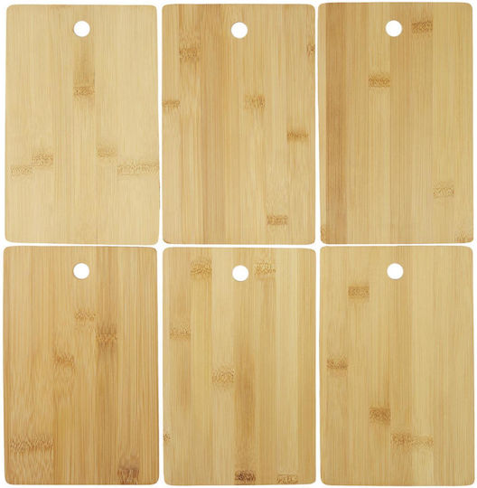 Cook Concept Σετ Επιφάνεια Κοπής από Μπαμπού Καφέ 16x30cm 7τμχ