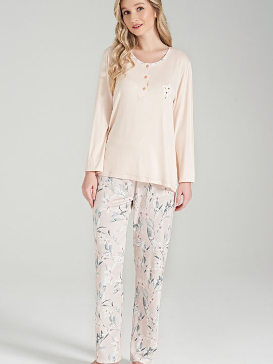 Women's Pajama Pijadore Mae Viscose Somon