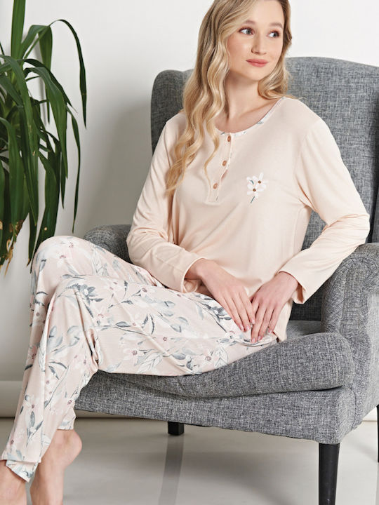 Women's Pajama Pijadore Mae Viscose Somon