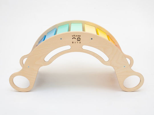 Elis Design Montessori Ξύλινη Κούνια 6 1 Smile Rainbow