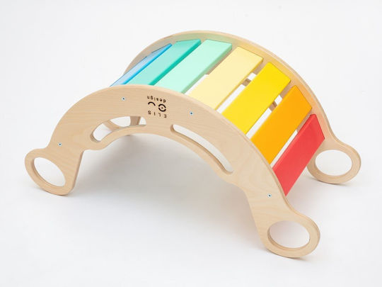 Elis Design Montessori Ξύλινη Κούνια 6 1 Smile Rainbow